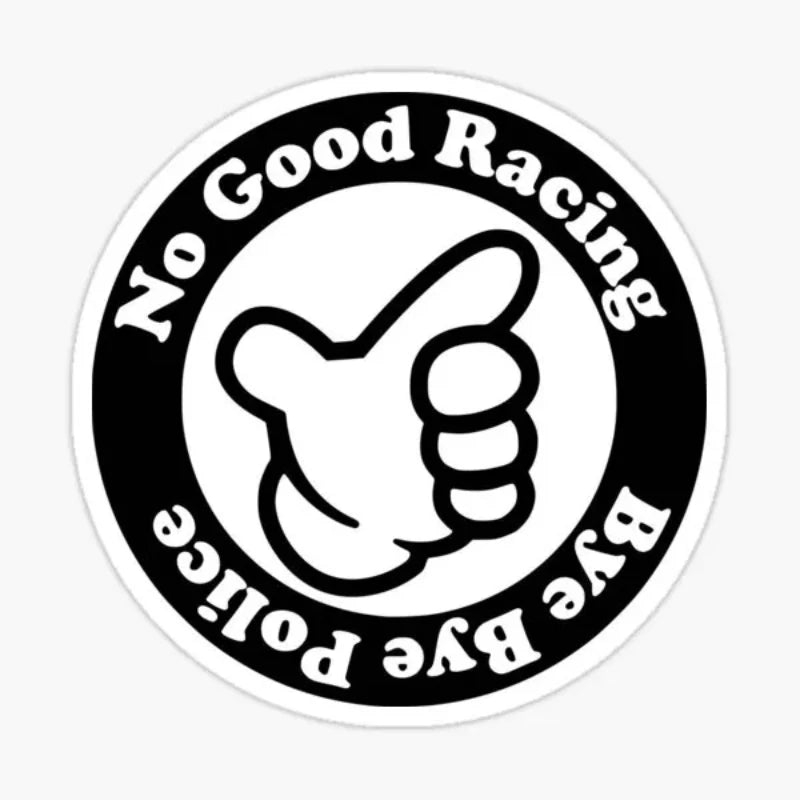 PVC No Good Classic Hand Creative Stickers for Car Motorcycle Truck Laptop Window Off-road Racing Helmet Camper Decal