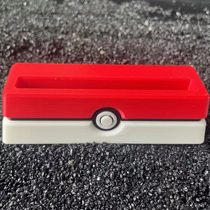 Red White Cartoon Themed Card Brick Display Stand TCG Trading Card Holder Collectible Game Card Showcase Stand Child Gift