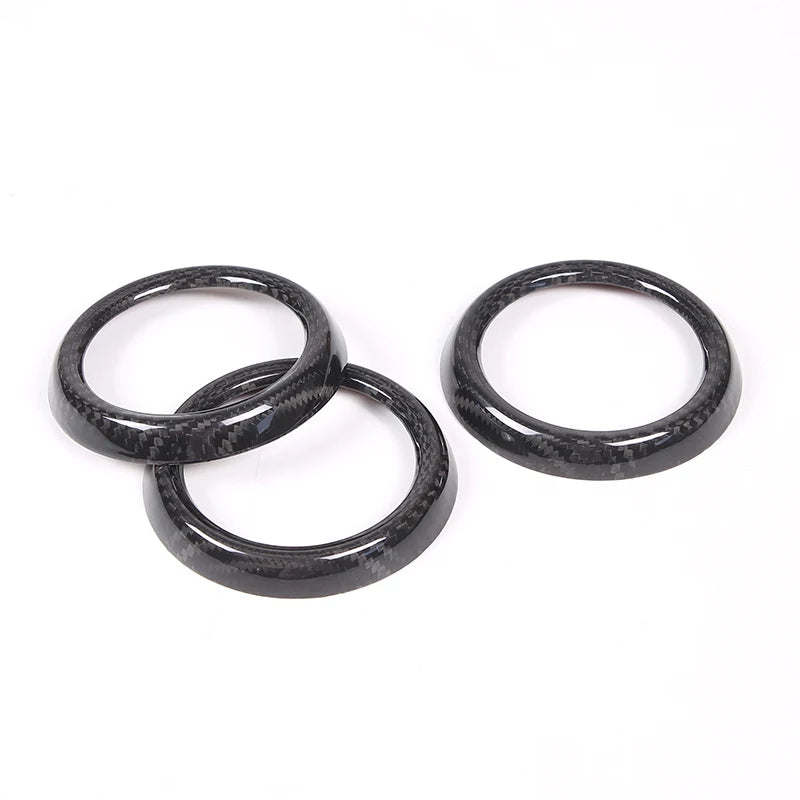 Real Carbon Fiber For Mazda MX-5 MX5 2016-2023 Car Dashboard Panel Air Outlet Decoration Ring Car Interior Accessories