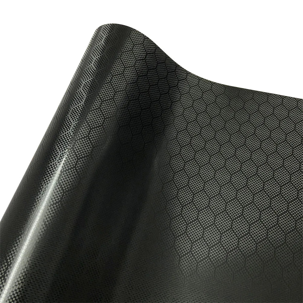Black Forged Carbon Fiber Vinyl Wrap For Vehicle Motorcycle Cosmic Ghost Vinyl Wrapping Honeycomb Carbon Film Car Stickers