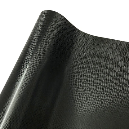 Black Forged Carbon Fiber Vinyl Wrap For Vehicle Motorcycle Cosmic Ghost Vinyl Wrapping Honeycomb Carbon Film Car Stickers