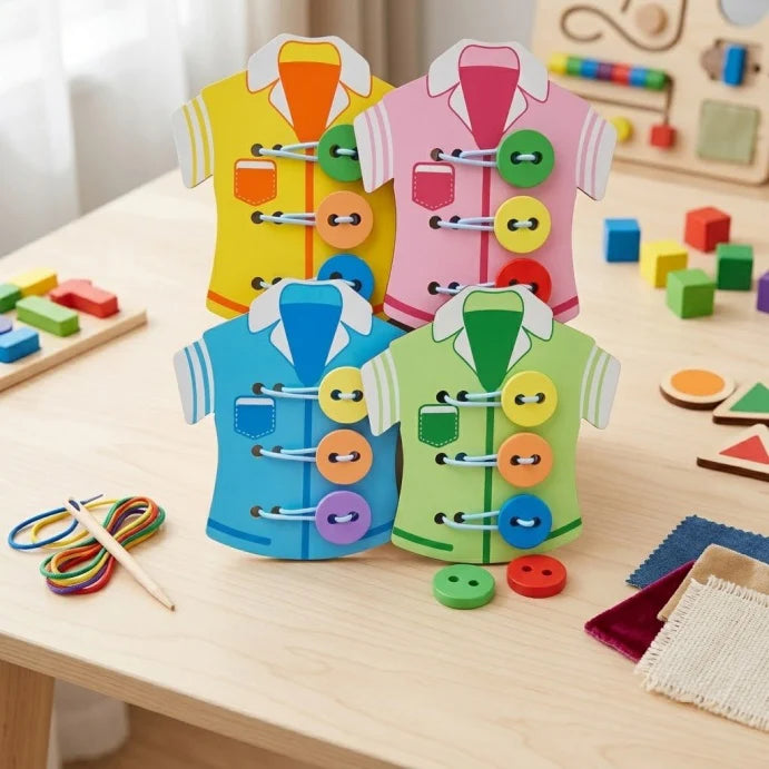 DIY Montessori Busy Board Accessories, Wooden Sensory Educational Toy, Fine Motor Skills & Cognitive Training Learning Toy for K
