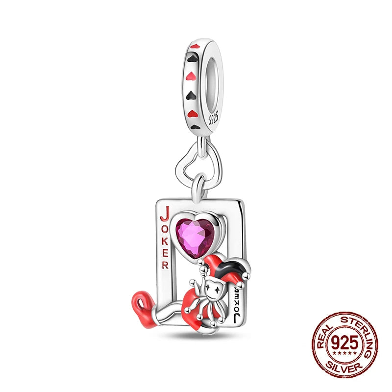 100% 925 Sterling Silver Tarot Collection Pendant DIY Hourglass Beads Fit Pandach Original Bracelet Women Jewelry Birthday Gift