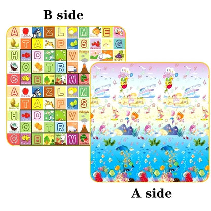2024 New Large Size Thicken Baby Crawling Play Mats Folding Mat Carpet Play Mat for Children's Safety Rug Toys Gift Have Creases