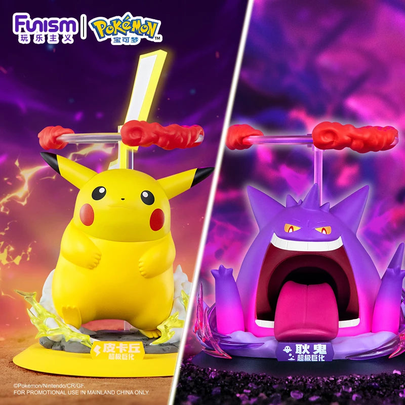 Pokemon Anime Action Figures Gigantamax Gengar Mega Scizor Origina Genuine Collection Model Figurines Pocket Monster Toys Gift