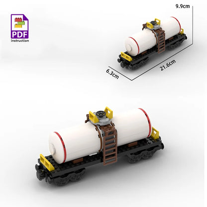 MOC Fuel Gas Tank Building Blocks Kit Wine Barrels Goods Container Forklift Bricks Toys Boys Gift
