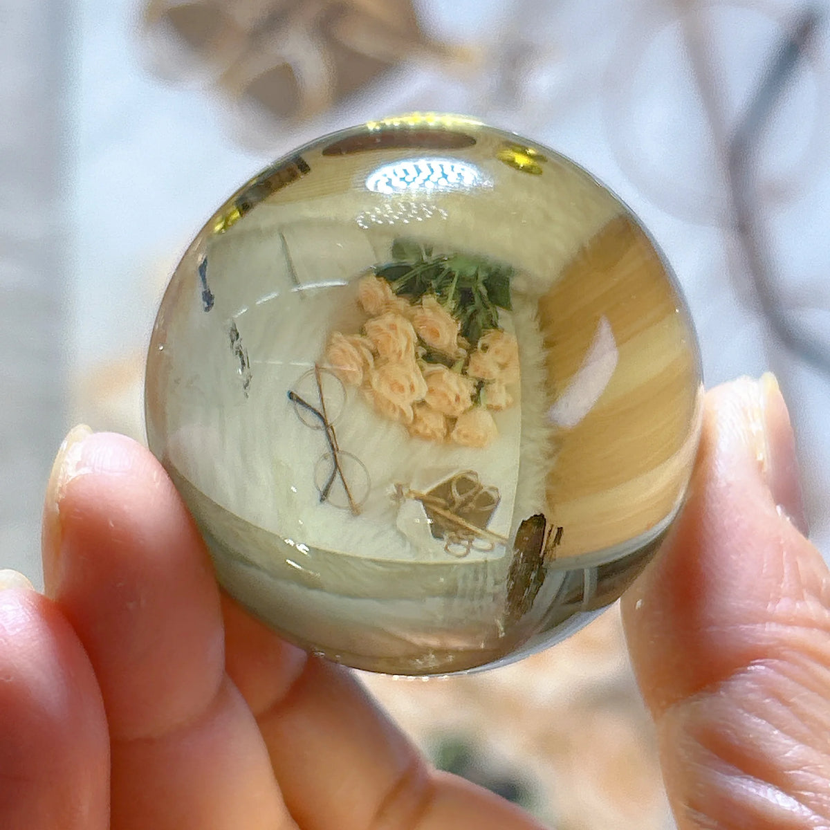 Healing Natural Crystal Brazil Smokey Citrine Quartz Sphere Rainbow Polished Ball High Quality Precious Home Decoration Gift