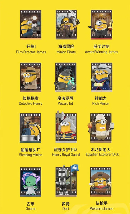 POP MART ILLUMINATION'S Minions Monsters Series Genuine Blind Box Toys Mystery Box Cute Models Anime Action Figur Gift