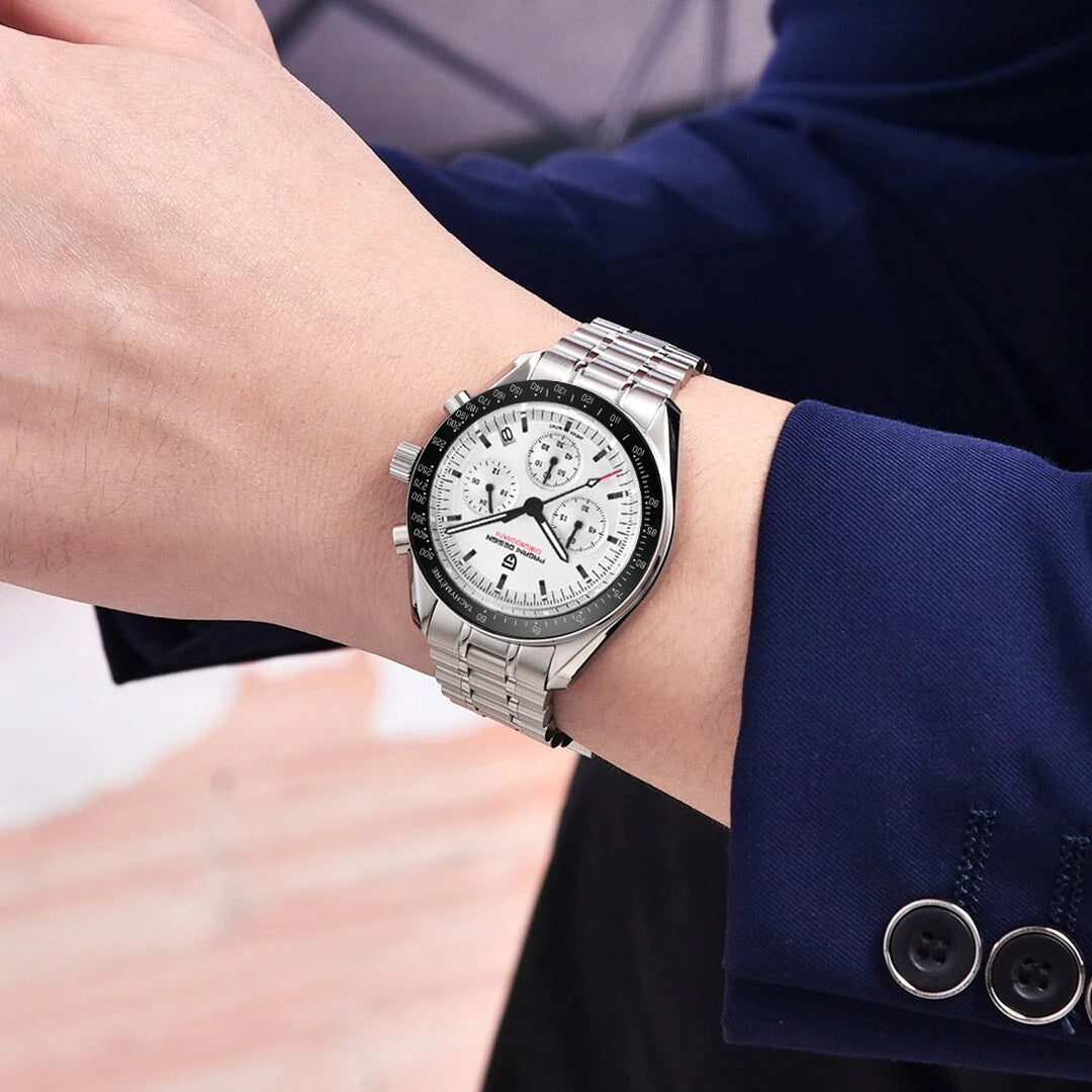 PAGANI DESIGN 2026 New V5 PD1701 Men's Watches Luxury Quartz Watch Men Sport Speed Chronograph AR Sapphire Glass 100M Waterproof