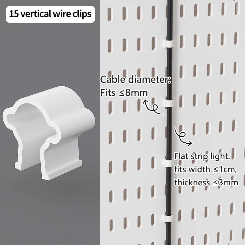 Nordic-Style Display Shelf Background Wall Storage Board: Simple Drilled Room Creative Wall Storage Pegboard Wall Combination