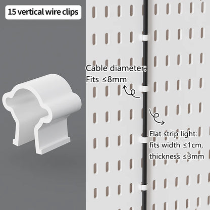 Home Furniture Storage Pegboard: Desktop Standing Height-Adjustable Storage Rack, Also for Displaying Decorative Figurines