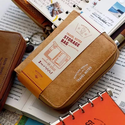 Hand Zip Bag Loose Leaf Binder Notebook Inner Core Cover Note Book Planner Office Stationery Supplies