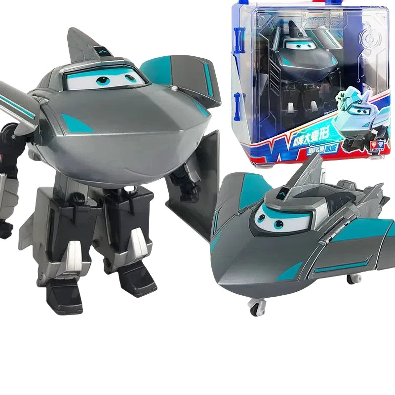 New Hot Super Wings Large Transformation Anime Transformation Flat Robot Action Character Transformation Toy Children'S Gift