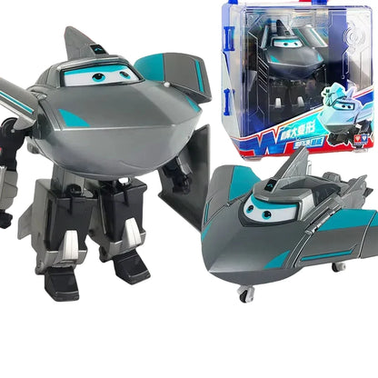 New Hot Super Wings Large Transformation Anime Transformation Flat Robot Action Character Transformation Toy Children'S Gift