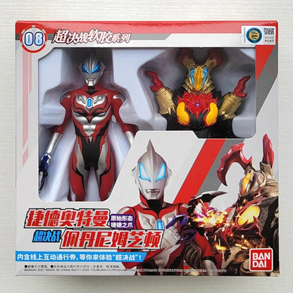Bandai Original Ultraman TrigaTiga Galaxy Dynasel Vin Super Showdown Monster Golbadada Set Box Soft Plastic Doll Children's Gift