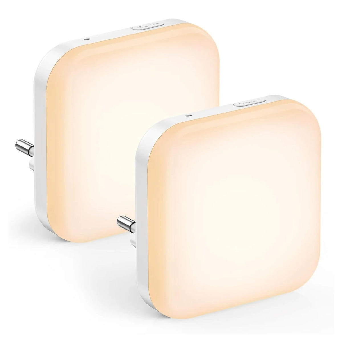 Dimmable Night Light With Auto On/Off Sensor Plug In Warm Light Energy Saving Slim Design Bedrooms, Bathroom, Stairs, Hallways
