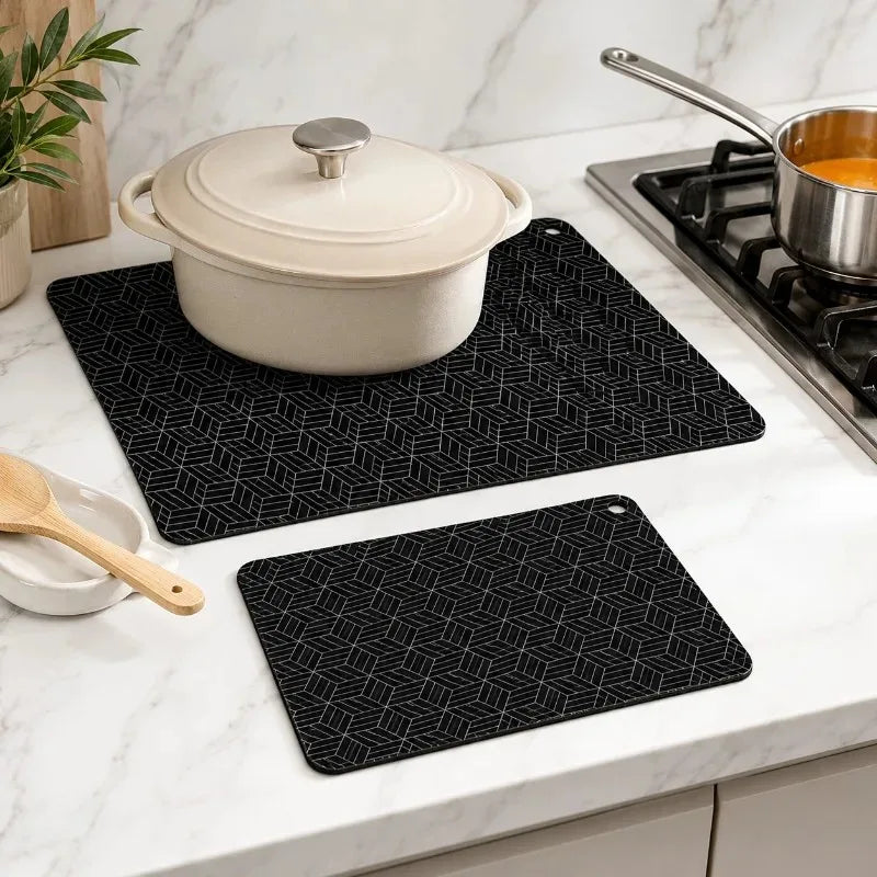 Silicone Cooktop Mat Fireproof Protection Flexible Induction Baking Plate Pad Kitchen Counter Accessories Set