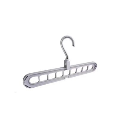 1pc - Nine hole multifunctional magic folding clothes hanger, convenient storage and space saving storage cabinet