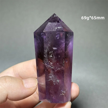 Amethyst Scepter Natural Mineral Quartz Gem Aura Spiritual Meditation Treatment Energy Home Garden Feng Shui Decoration