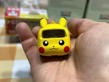 Takara Tomy Tomica Genuine Pokemon Pikachu No.151 Diecast Metal Car Pokedoko Dokoikocar Bus Model Toys Gifts For Child Girls Boy