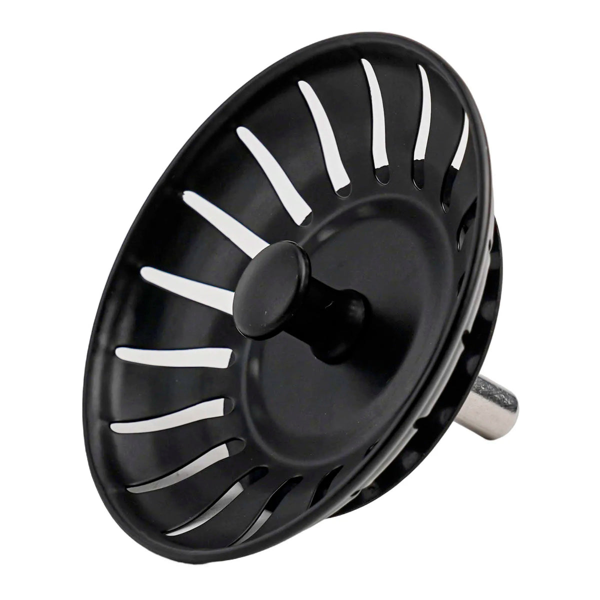 Kitchen Sink Strainer Stopper Stainless Steel Black Kitchen Basin Sink Strain Drainer Replacement Drain Waste Filter Floor Drain