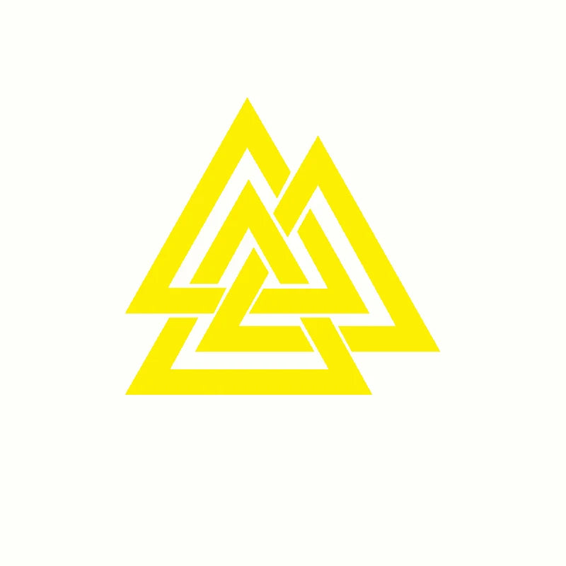 Valknut Vinyl CAR DECAL Pagan Odin Asatru Norse Viking Sticker Car Window Decor Laptop Decals for Apple MacBook Decoration