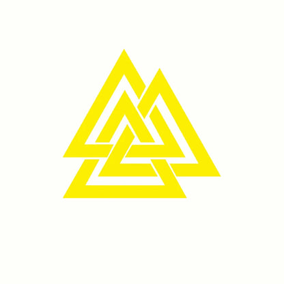 Valknut Vinyl CAR DECAL Pagan Odin Asatru Norse Viking Sticker Car Window Decor Laptop Decals for Apple MacBook Decoration