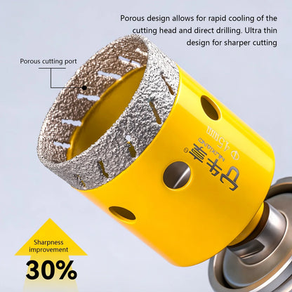 Diamond Drill Bits Set Ceramic Tile Hole Saw with Position Drill for Glass Marble Granite Stone Porcelain