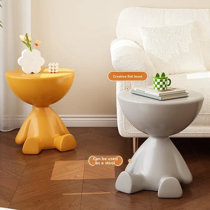 small coffee table home use in living room,-style sofa side table, movable bedroom nightstand, small roun