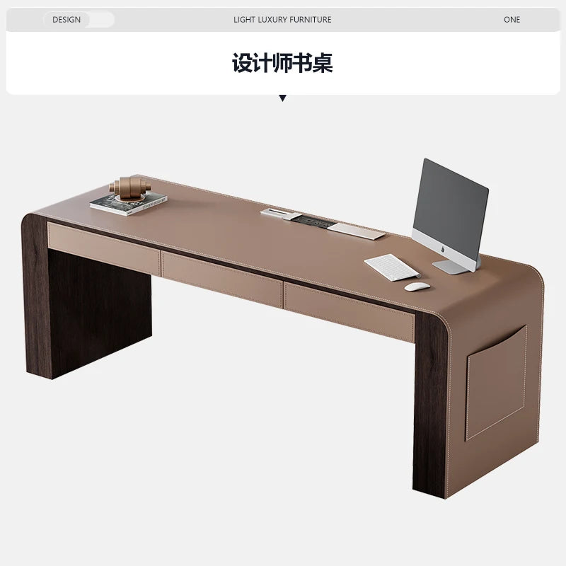 Design Luxury Computer Desks Rectangular Storage Organizer Study Gaming Desk Drawers Bedroom Escritorio Ordenador Furniture