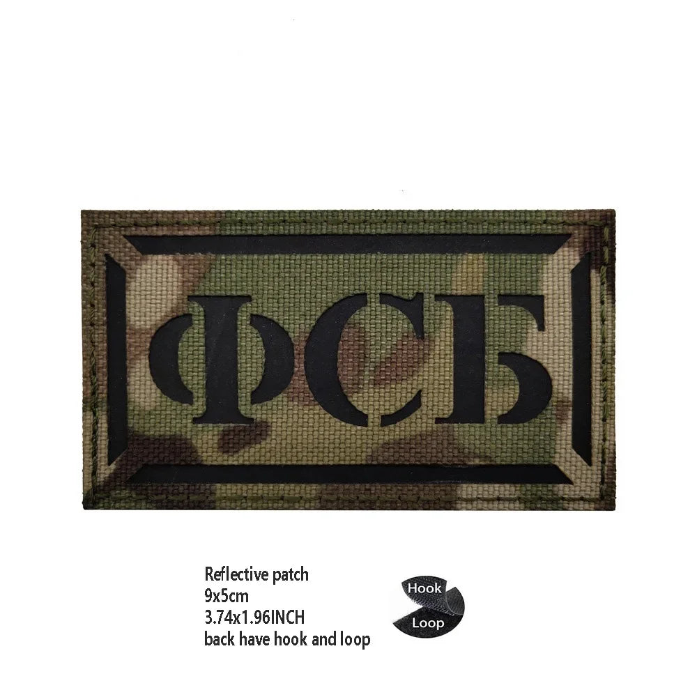 PVC Rubber Patch USEC Team Badge BEAR Magic Armband IR Reflective Tactical Morale Backpack Hook and Loop Patches for Clothing