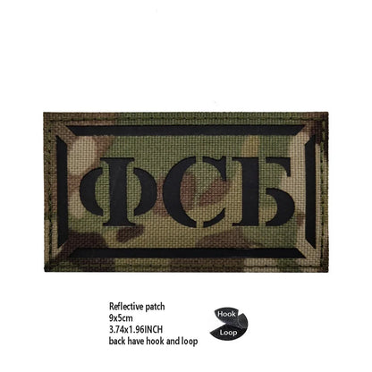 PVC Rubber Patch USEC Team Badge BEAR Magic Armband IR Reflective Tactical Morale Backpack Hook and Loop Patches for Clothing