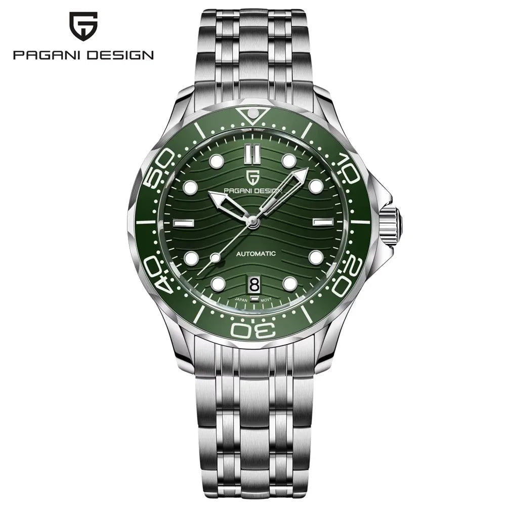 PAGANI DESIGN 2025 New Diving Men's Watches Luxury NH35 Automatic Watch For Man Mechanical Wristwatches AR Sapphire Waterproof