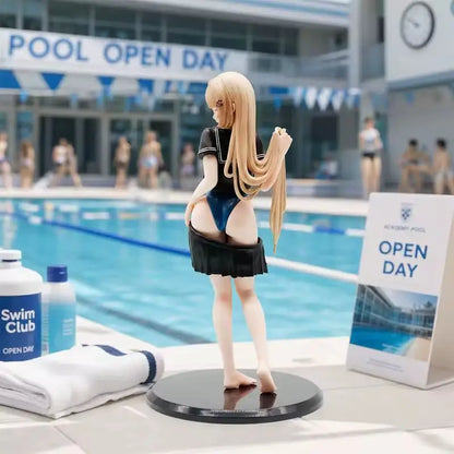 Pool Opening Day Changing Yuzu Gk Resin Garage Kit Anime Beautiful Girl Action Figure Desktop Ornament Collectible Model Gift