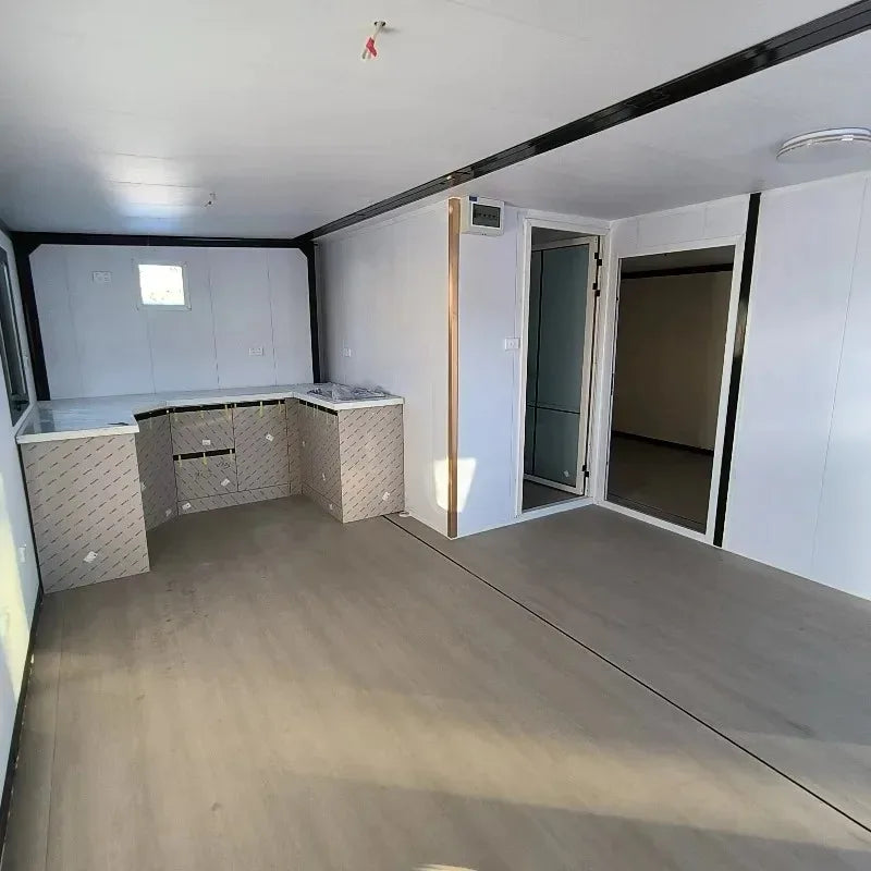 Customized Prefabricated Foldable Container Home: Weatherproof & Wind-Resistant Design Construction Site Foldable Dormitory