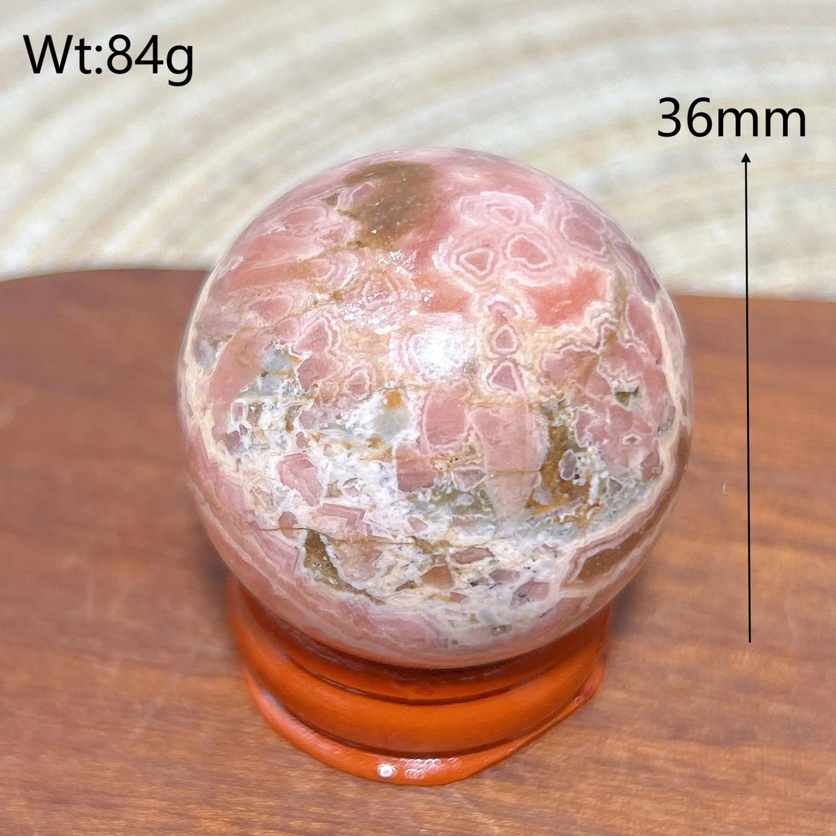 High Quality Natural Crystals Argentina Rhodochrosite Druzy Sphere Healing Gemstones Home Decorations Room Decor Jewelry Gift