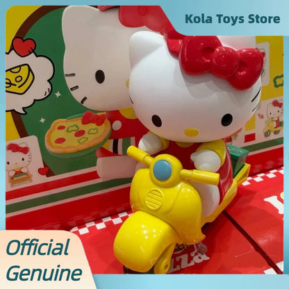 Authentic Hello Kitty Blind Box Pizza Shop Diary Series Cute Kt Figures Trendy Toy Desktop Ornament  Girls Valentine'S Day Gift