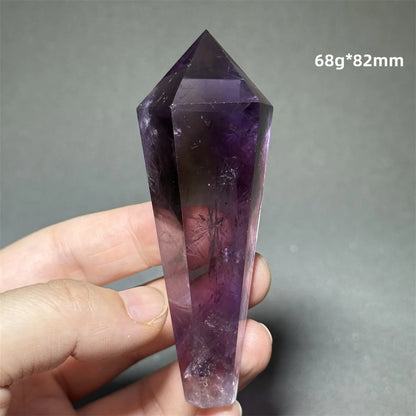 Amethyst Scepter Natural Mineral Quartz Gem Aura Spiritual Meditation Treatment Energy Home Garden Feng Shui Decoration