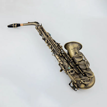 P.Mauriat 76 Alto Saxophone Antique Copper Plated E-flat Professional Musical Instrument With Mouthpiece Reed Neck Free Shippin