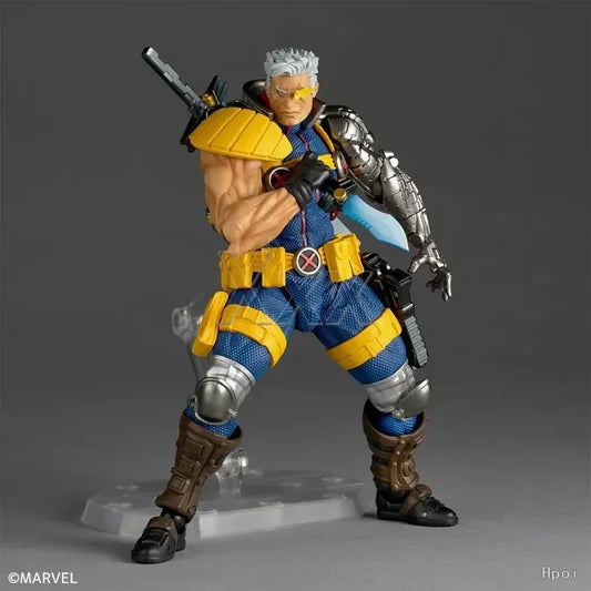 In Stock Kaiyodo Revoltech Amazing Yamaguchi Cable Ver.1.5 Marvel X-Men Action Figure Toy Model Gift In Stock