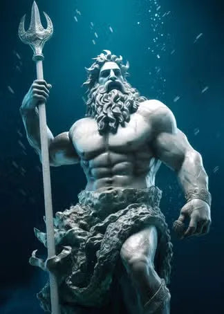 Zeus Sculpture Poster Black and White Greek God Abstract Prints Greek Mythology Canvas Painting Home Living Room Wall Decoration