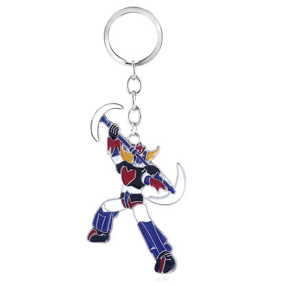 Anime Mazinger Z Keychain UFO Robot Bombardier Logo Keychain for Men Car Keychain Jewelry Accessories Gifts