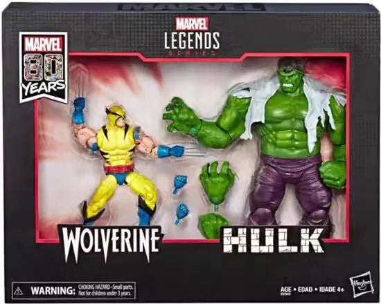 Original Hasbro Marvel Legends Wolverine Hulk Anime Figure Model Gift Toy Collection