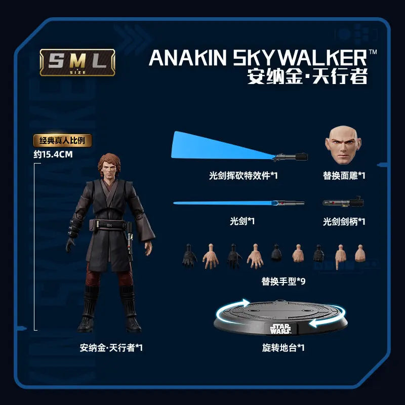 Original Blokees Star Wars Champion Class - Anakin Skywalker (Revenge of The Sith) Model Kits Action Figures Collect Toys Gifts