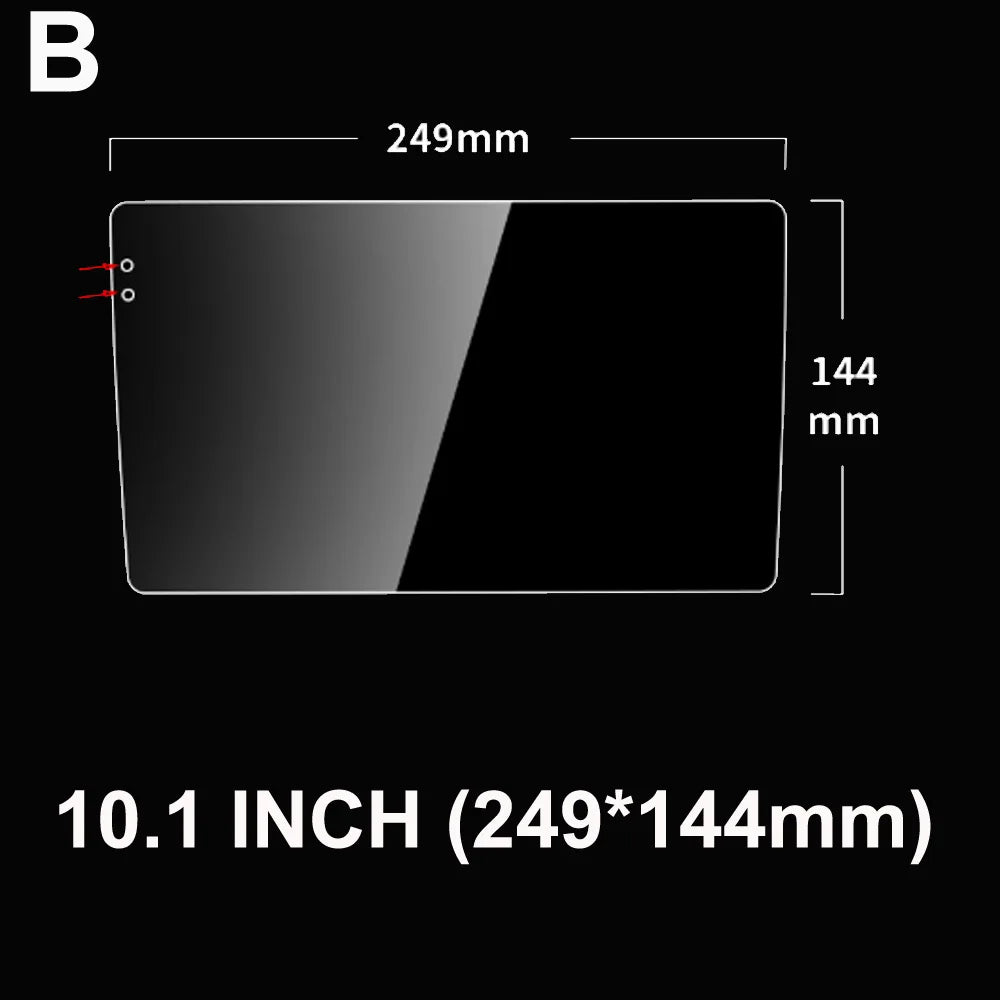 Tempered Glass Screen Protector for 9"/9.7"/10.1" SINOSMART Android Head Units – Anti-Fingerprint, Explosion-Proof (Add-on Only)