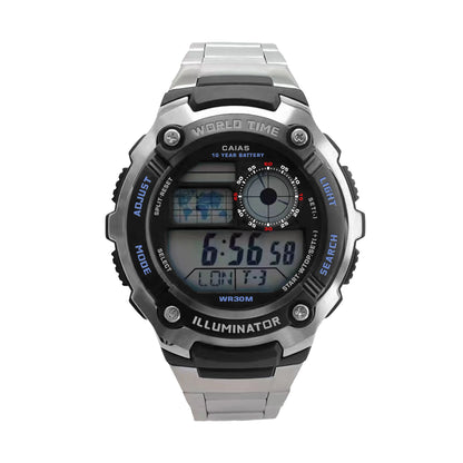 Original shock Watch unisex sports electronic watch full function LED display alloy world time oak series