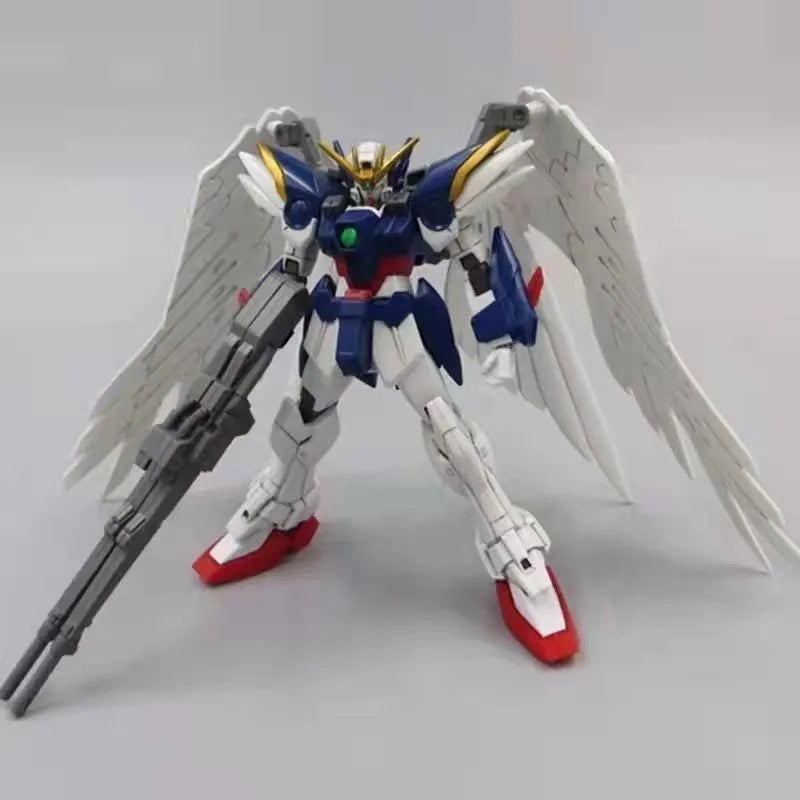 Hg 1/144 Wing Zero Xxxg-00w0 Assembly Model Kit Collection Figure Animation Peripheral Toy Ornament Desktop Decorations Gift