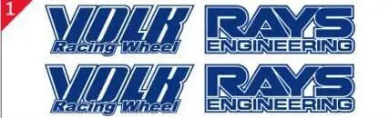 Classical Car Styling Classical Wheel Rim Decorative Vinyl Creative Sticker Decal Set for RAYS Volk Racing TE37 TE37 SL TE37C