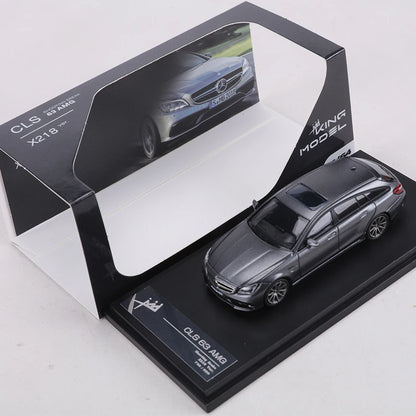 King Model 1:64 CLS63 AMG Gray/Blue/Green Alloy Model Car Limited Edition 999