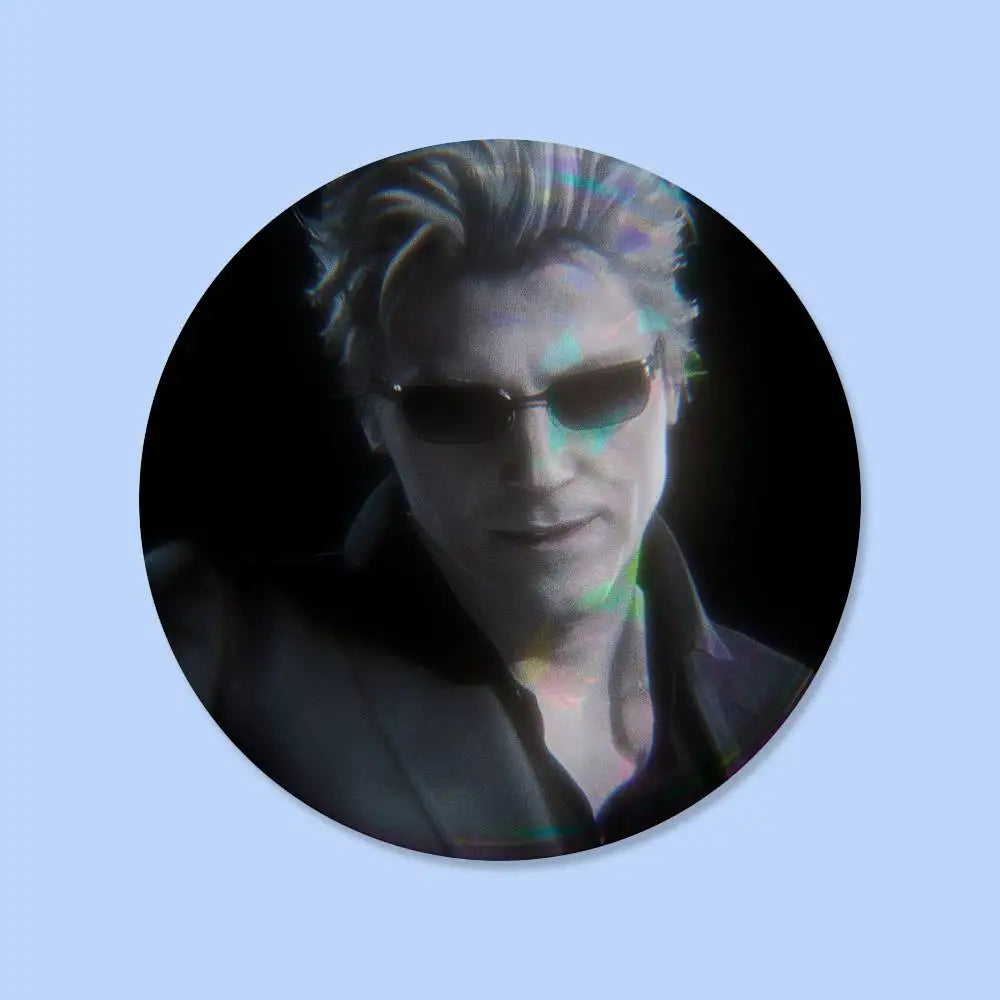 Albert Wesker Resident Evil Badges 25 32 44 58 75 Mm Round Cosplay Pin Bag Decor Fans Collect Friends Gifts Brooch Souvenir